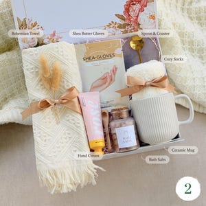 Women Birthday Gift Box, Birthday Gift for Her, Cozy Gift Basket, Sending Hugs Gift, Care Package for Her, Mom Birthday Gift, Sister Gift Gift box 2