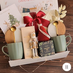 Christmas Eve Gift Box for Family, Neighbor Holiday Gift Box, Cozy winter gift for couples New Year gift box for neighbor Gift Box 11