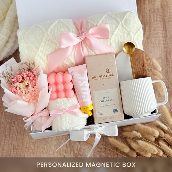 Gift Set for Women – Cozy Gift Box for Women Birthday Gift Box Hygge Care Package for Her