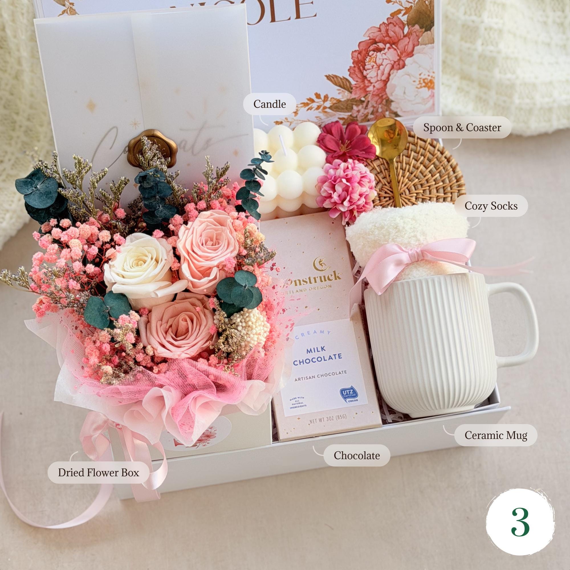 Cute Gift Set for Women or Friend, Romantic Gift Box, Gift Box for