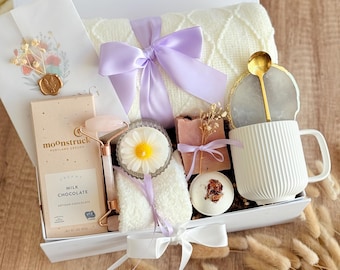 Cozy Gift box for Women Spa Gifts for Her Care Package For Her Mental Health Gift Box