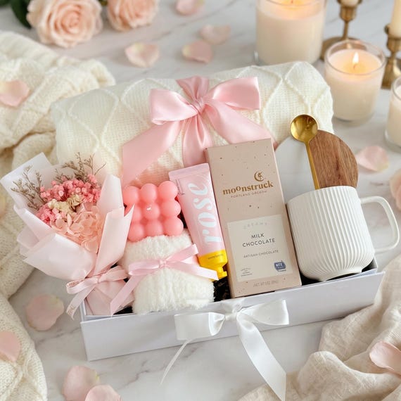 Gift Set for Women – Cozy Gift Box for Women Birthday Gift Box Hygge Care Package for Her