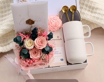 Engagement Gift Box For Couple, Custom Gift For Her and Him New Couple Gift Box