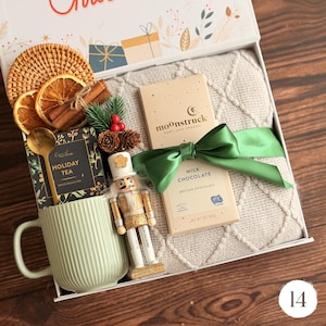 Christmas Eve Gift Box for Family, Neighbor Holiday Gift Box, Cozy winter gift for couples New Year gift box for neighbor Gift Box 14