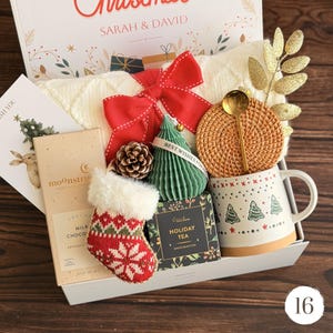 Christmas Eve Gift Box for Family, Neighbor Holiday Gift Box, Cozy winter gift for couples New Year gift box for neighbor Gift Box 16