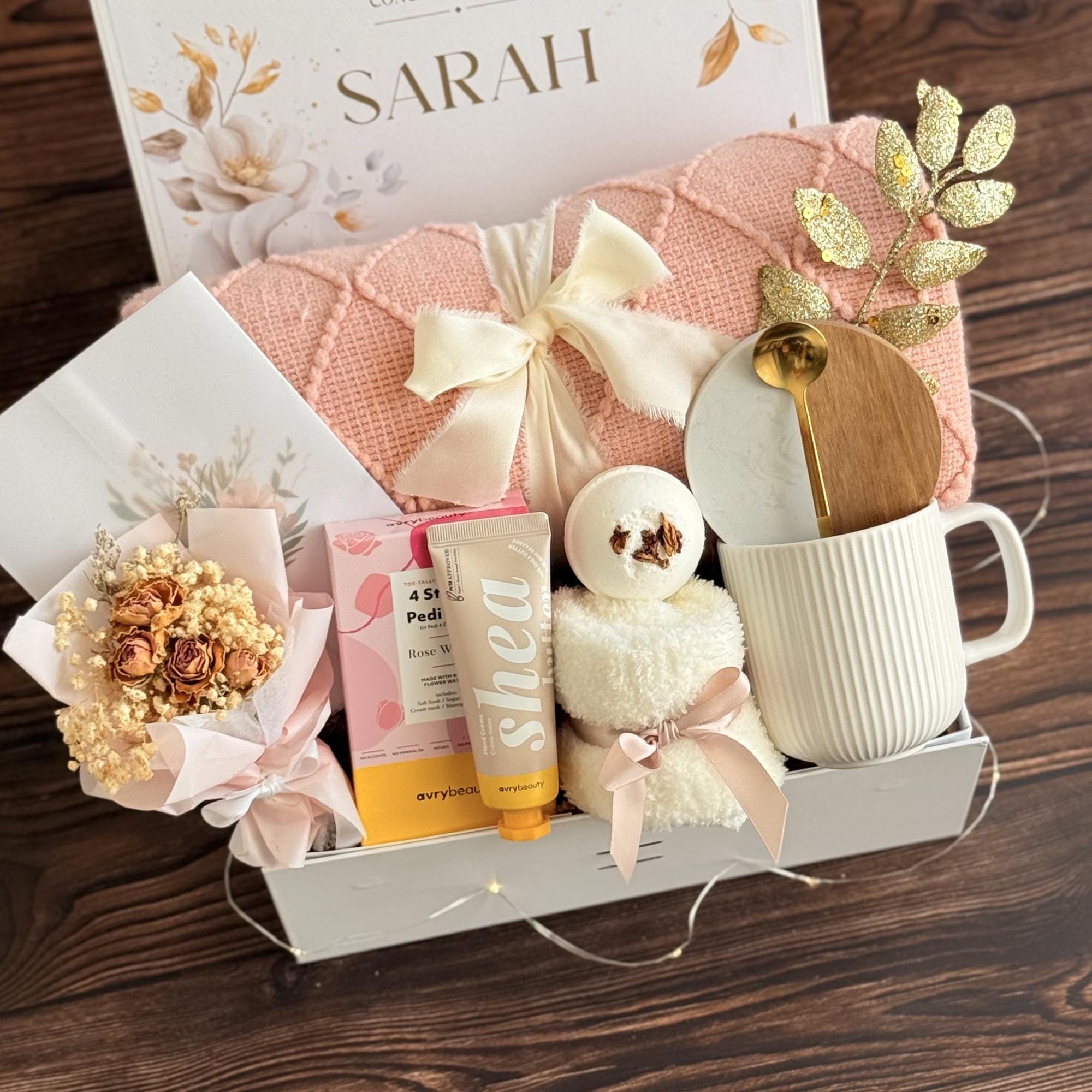 Spa Gift Box for Women Relaxation Care Package for Mom, Self Care