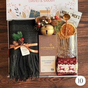 Christmas Eve Gift Box for Family, Neighbor Holiday Gift Box, Cozy winter gift for couples New Year gift box for neighbor Gift Box 10