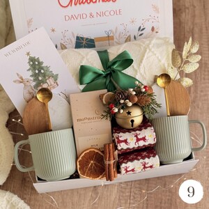 Christmas Eve Gift Box for Family, Neighbor Holiday Gift Box, Cozy winter gift for couples New Year gift box for neighbor Gift Box 9