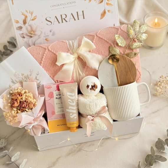 Spa Gift Box For Women Relaxation Care Package For Mom Self Care Kit For Women Wellness Gift Box For Her