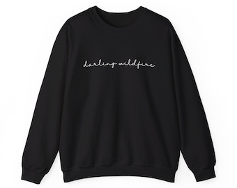 Darling Wildfire Black Crewneck Sweatshirt