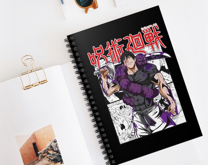 Anime Spiral Notebook | Aesthetic Anime Diary | Manga Sketchbook | Japanese Stationery Gift | Cute Anime Writing Book