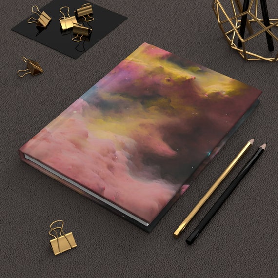 Pink Space Journal | Astronomy Gifts Galaxy | Hardcover Journal | Hardcover Notebook | Celestial Journal | Lined Notebook | Lined pages