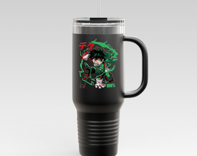 Anime & Manga Tumbler 40oz | Personalized Manga Character Stainless Steel Cup | Otaku Gift, Kawaii Travel Mug,  Anime Birthday Present