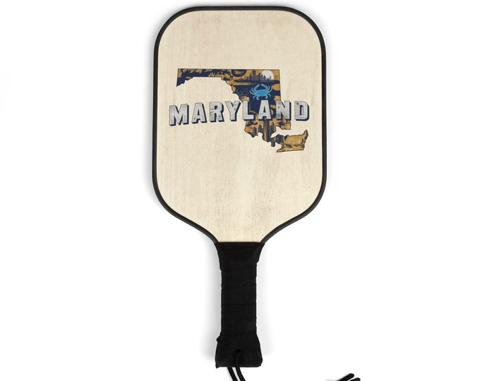 Pickleball Kit - Maryland State- 2 Paddles | 2 Balls | Pickleball Gear for men and women | Pickle ball State Designs