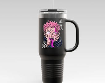 Anime & Manga Tumbler 40oz | Personalized Manga Character Stainless Steel Cup | Otaku Gift, Kawaii Travel Mug,  Anime Birthday Present
