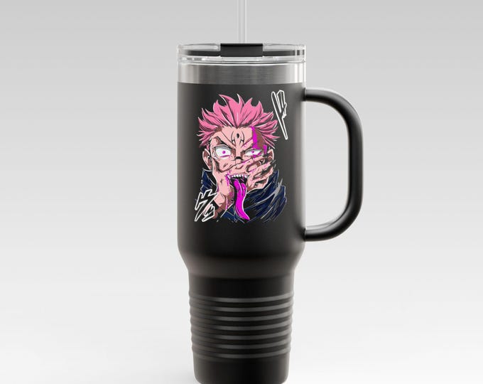 Anime & Manga Tumbler 40oz | Personalized Manga Character Stainless Steel Cup | Otaku Gift, Kawaii Travel Mug,  Anime Birthday Present