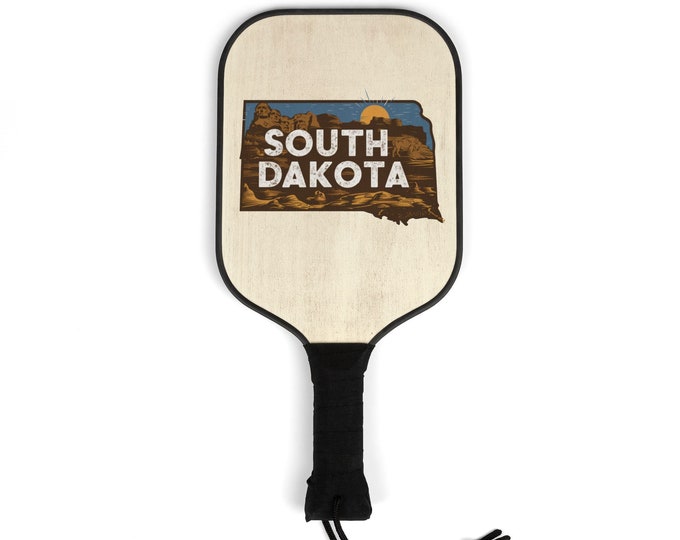 Pickleball Kit - South Dakota State- 2 Paddles | 2 Balls | Pickleball Gear for men and women | Pickle ball State Designs