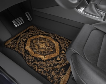 Colorful  Persian-Inspired Car Mats - Set of 4 - Custom Car Mats With Non-Slipping Backing - Luxury Car Mats - Elegant Car Mats, Car Gifts
