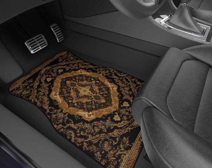Colorful  Persian-Inspired Car Mats - Set of 4 - Custom Car Mats With Non-Slipping Backing - Luxury Car Mats - Elegant Car Mats, Car Gifts