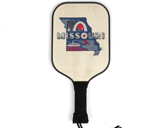 Pickleball Kit - Missouri State- 2 Paddles | 2 Balls | Pickleball Gear for men and women | Pickle ball State Designs
