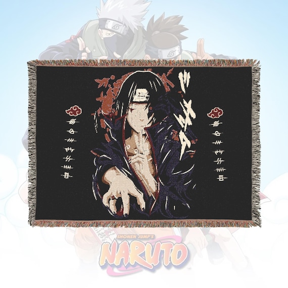 Anime & Manga Woven Blanket, 100% Cotton Throw with Fringe, Otaku Room Decor, Anime Decor, Cozy Anime Gift, Wall Tapestry or Couch Accent