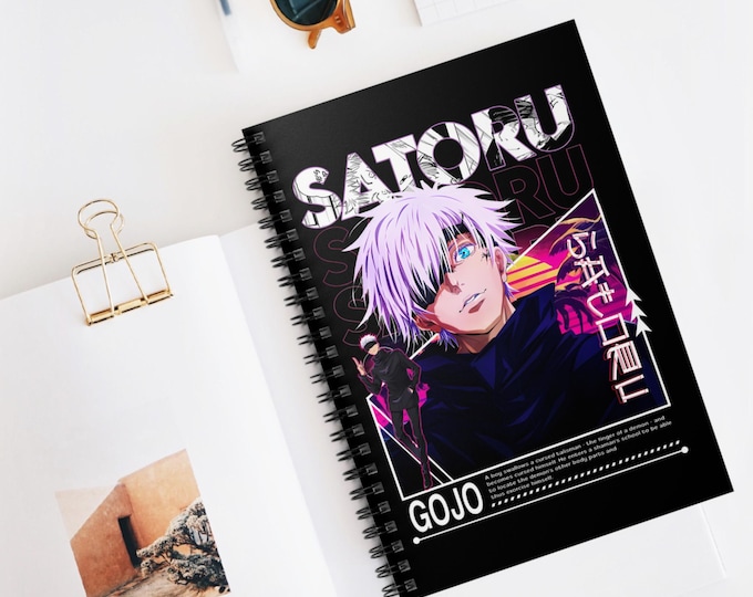 Anime Spiral Notebook | Kawaii Ruled Line Journal | 118 Page Anime Notebook for School & Notes | Otaku Stationery Gift | Anime Writing Book