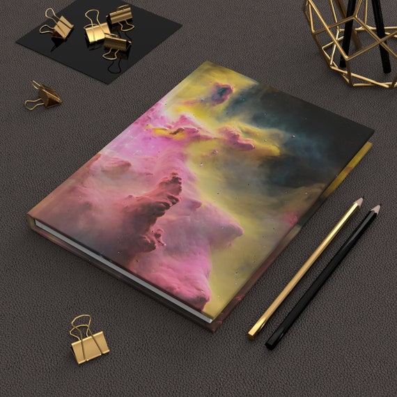 Pink Space Journal | Astronomy Gifts Galaxy | Hardcover Journal | Hardcover Notebook | Celestial Journal | Lined Notebook | Lined pages