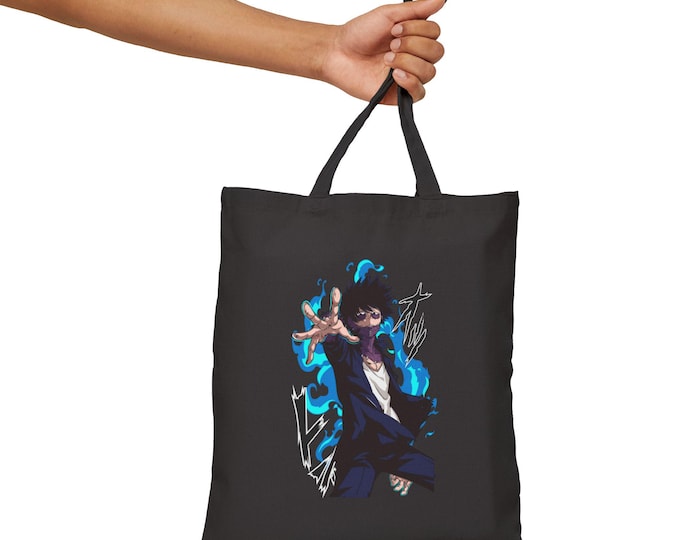 Anime Manga Tote Bag | Kawaii Canvas Tote | Japanese Anime Shoulder Bag | Otaku Gift Tote | Cute Anime Reusable Shopping Bag for Daily Use
