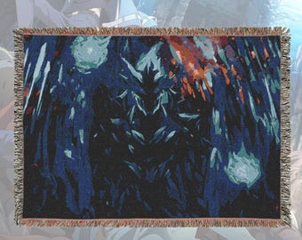 Anime Blankets, Manga cover  - Woven 100% Premium Cotton Throw Blanket with Colorful Fringe - Cozy Home Decor, Wall Tapestry, Gift