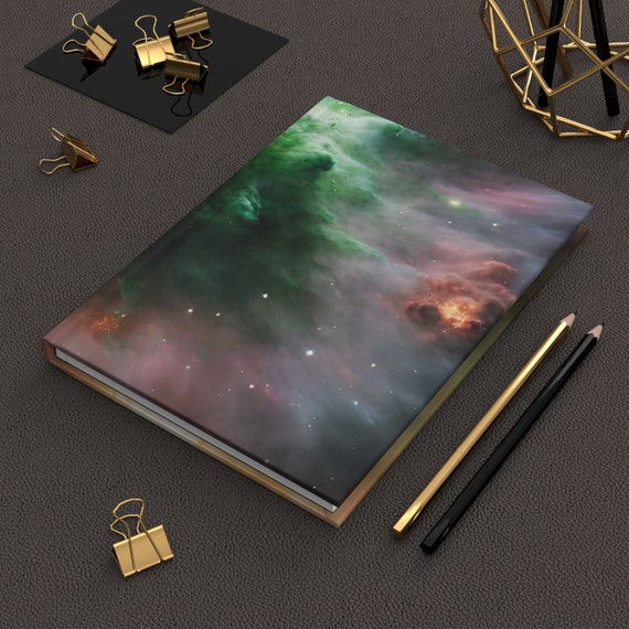 Green Space Journal | Astronomy Gifts Galaxy | Hardcover Journal | Hardcover Notebook | Celestial Journal | Lined Notebook | Lined pages