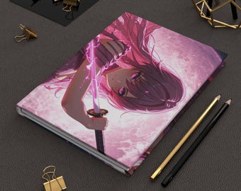 Anime Journal - Kawaii Notebook for Otaku, Aesthetic Anime Diary, Manga Sketchbook, Japanese Stationery Gift, Cute Anime Writing Book