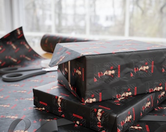 Anime Wrapping Paper, Kawaii Gift Wrap,  Otaku Birthday Wrap, Manga Pattern Paper, Christmas Anime Packaging, Anime Style Gift Wrap Sheets