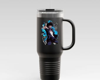 Anime & Manga Tumbler 40oz | Personalized Manga Character Stainless Steel Cup | Otaku Gift, Kawaii Travel Mug,  Anime Birthday Present