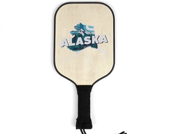 Alaska Pickleball Kit–2 Paddles, 2 Balls| State Design Pickleball Set for Men & Women| Pickleball Gear Gift for Players, Fans, and Kids