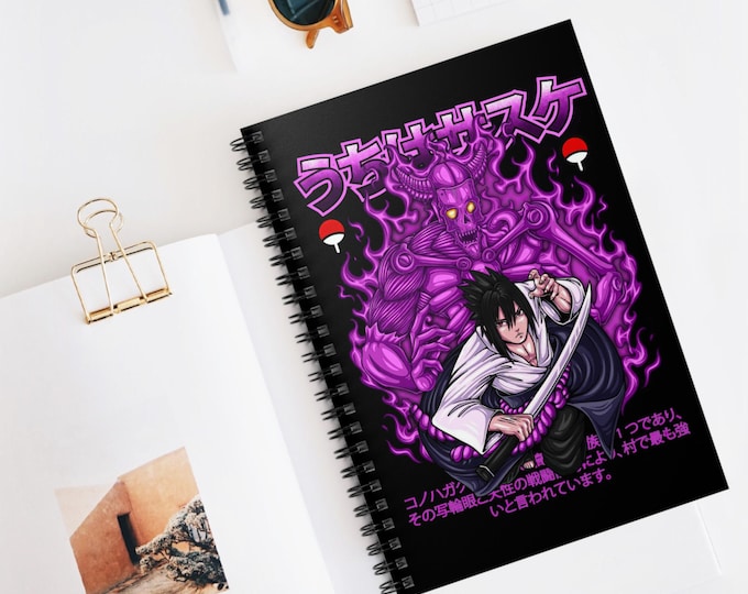 Anime Spiral Notebook | Kawaii Ruled Line Journal | 118 Page Anime Notebook for School & Notes | Otaku Stationery Gift | Anime Writing Book