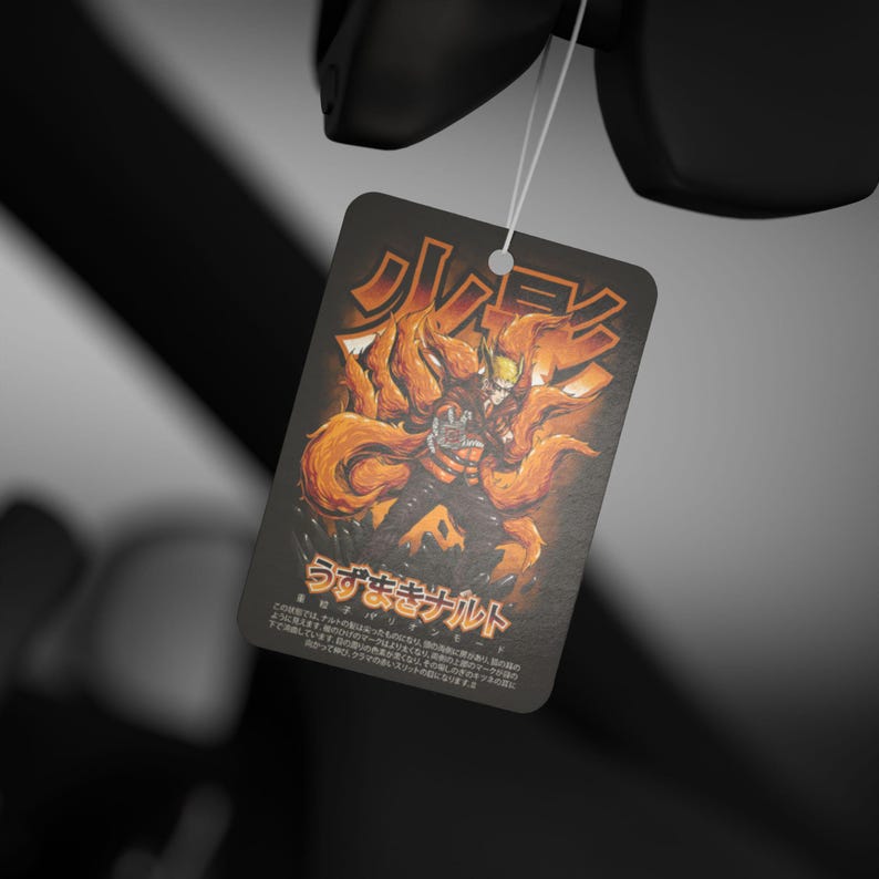 Anime Car Air Freshener Black Ice Scent Anime Auto Decor Otaku Rearview Mirror Tag Kawaii Car Accessory Perfect Gift for Anime Lovers image 5
