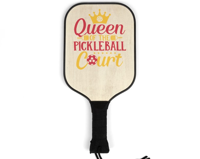 Pickleball Kit - Queen of Pickleball 2 Paddles | 2 Balls | Pickleball Gear for Men and Women | Pickle ball Design | Play Pickleball