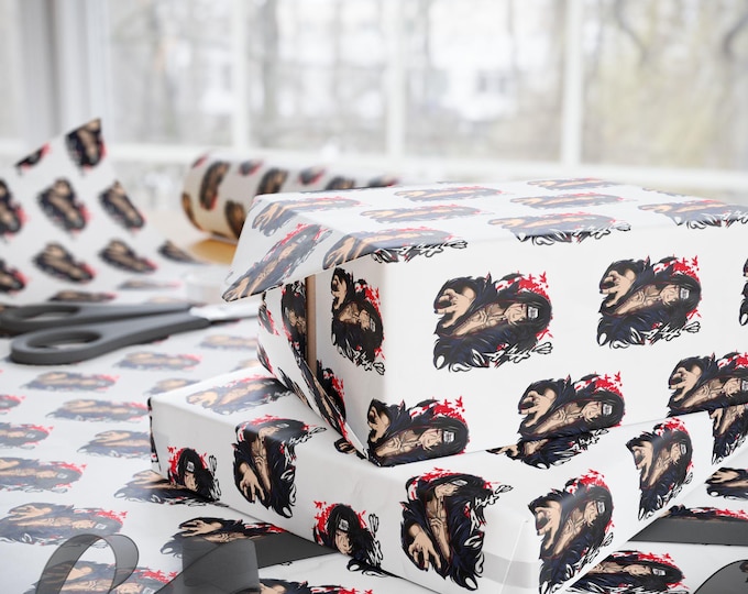 Anime Wrapping Paper, Kawaii Gift Wrap,  Otaku Birthday Wrap, Manga Gift Wrap Paper, Christmas Anime Packaging,  Gift Wrap Sheets