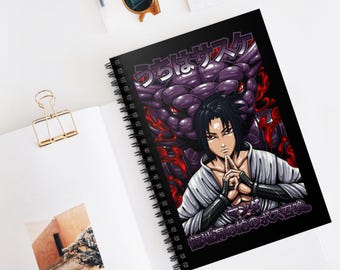 Anime Spiral Notebook | Kawaii Ruled Line Journal | 118 Page Anime Notebook for School & Notes | Otaku Stationery Gift | Anime Writing Book