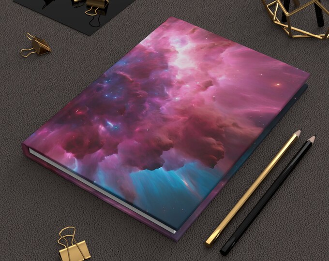 Space Journal | Astronomy Gifts Galaxy | Hardcover Journal | Hardcover Notebook | Celestial Journal | Lined Notebook | Lined pages