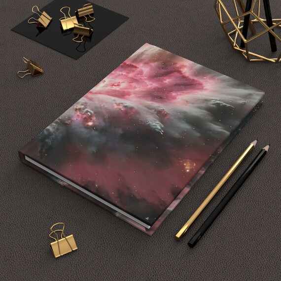 Pink Space Journal | Astronomy Gifts Galaxy | Hardcover Journal | Hardcover Notebook | Celestial Journal | Lined Notebook | Lined pages