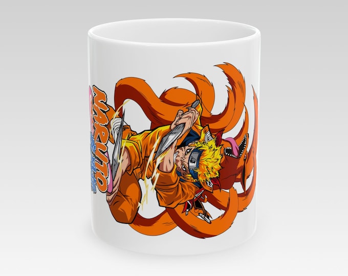 Anime & Manga Ceramic Mug | Custom Manga Art Coffee Cup | Otaku Gift, Kawaii Aesthetic, Anime Birthday Gift, Dishwasher Safe