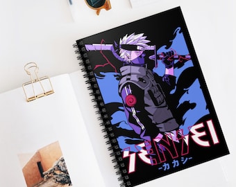 Anime Spiral Notebook | Kawaii Ruled Line Journal | 118 Page Anime Notebook for School & Notes | Otaku Stationery Gift | Anime Writing Book