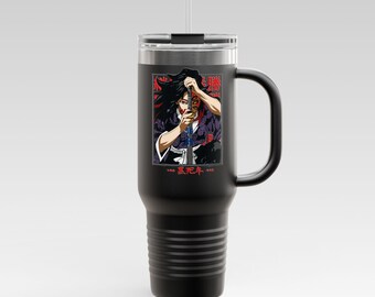 Anime & Manga Tumbler 40oz | Personalized Manga Character Stainless Steel Cup | Otaku Gift, Kawaii Travel Mug,  Anime Birthday Present