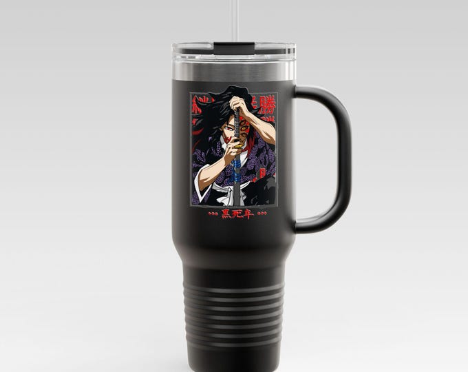 Anime & Manga Tumbler 40oz | Personalized Manga Character Stainless Steel Cup | Otaku Gift, Kawaii Travel Mug,  Anime Birthday Present