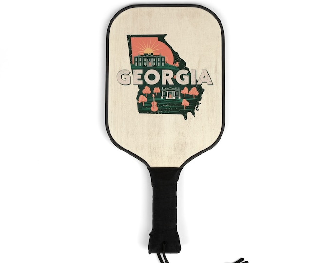Pickleball Kit - Georgia State- 2 Paddles | 2 Balls | Pickleball Gear for Men and Women | Pickle ball State Designs