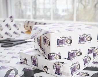 Anime Wrapping Paper, Kawaii Gift Wrap,  Otaku Birthday Wrap, Manga Gift Wrap Paper, Christmas Anime Packaging,  Gift Wrap Sheets