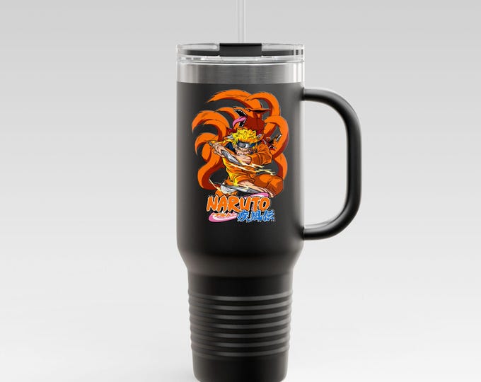 Anime & Manga Tumbler 40oz | Personalized Manga Character Stainless Steel Cup | Otaku Gift, Kawaii Travel Mug,  Anime Birthday Present