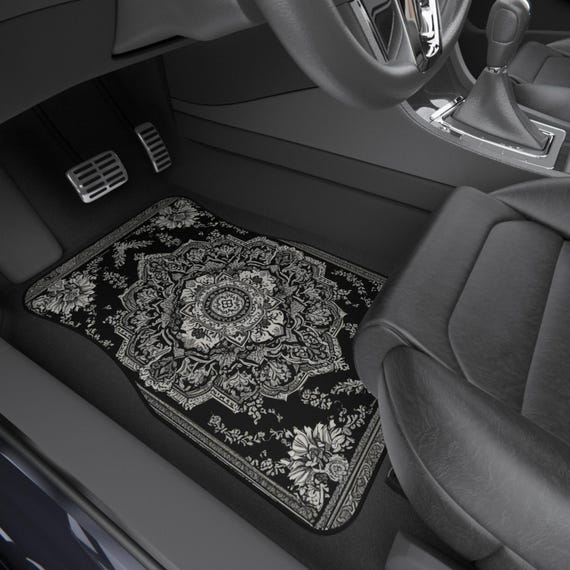 Colorful Persian-Inspired Car Mats - Set of 4 - Custom Car Mats With Non-Slipping Backing - Luxury Car Mats - Elegant Car Mats - Car Gift