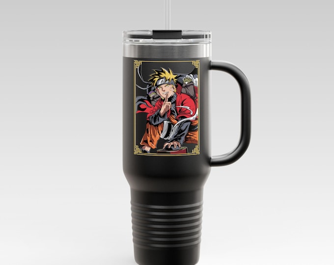 Anime & Manga Tumbler 40oz | Personalized Manga Character Stainless Steel Cup | Otaku Gift, Kawaii Travel Mug,  Anime Birthday Present
